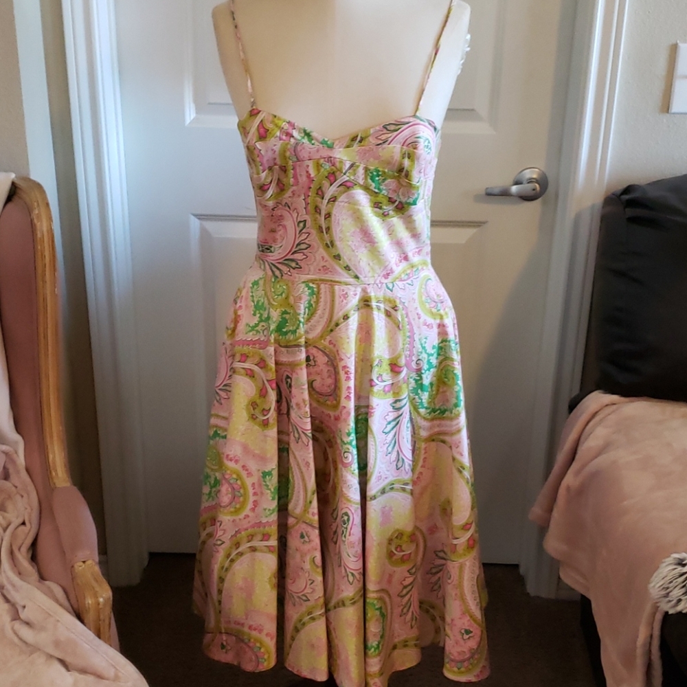 Paisley print dress